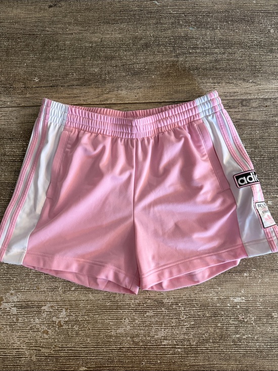 adidas Pants - Adidas Originals Pink and White Athletic Clip Shorts